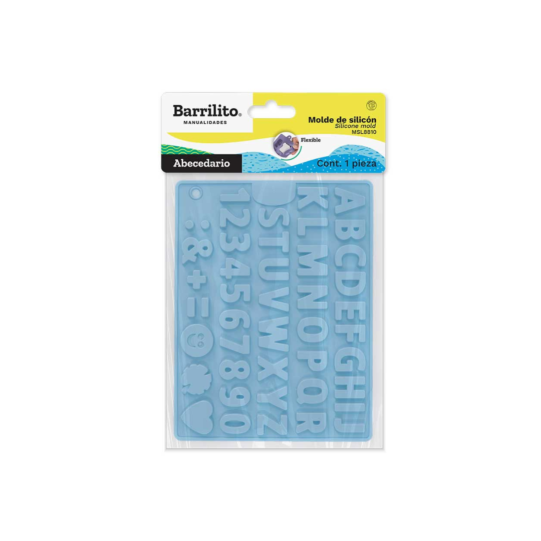 MOLDE FLEXIBLE SILICON LETRAS