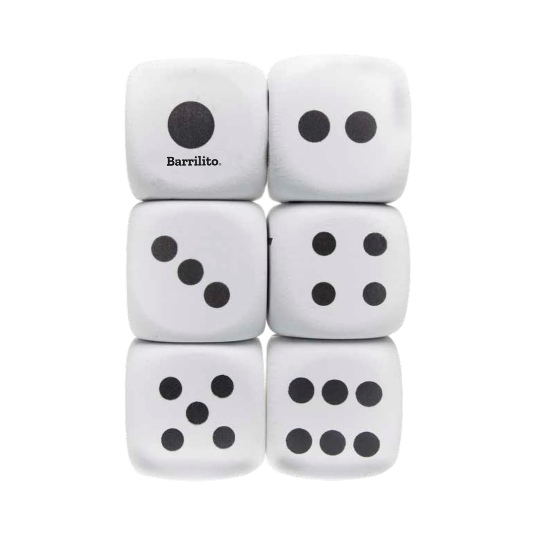 DADOS 50 mm COLOR BLANCO 12 pzas.