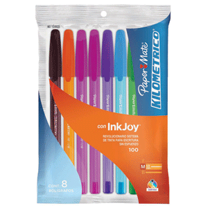 BOLIGRAFOS INKJOY 100 ST 8/1 SURTIDO