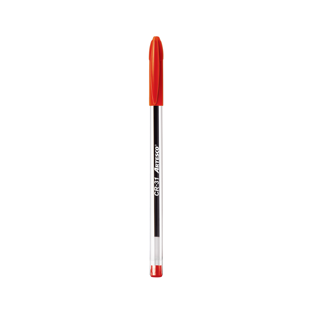 BOLIGRAFOS TINTA SECA CR-31 ROJO 12/1 (ARTESCO) PAQ. 10