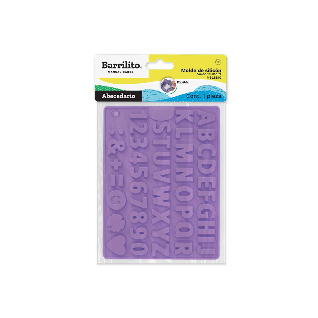 MOLDE FLEXIBLE SILICON LETRAS