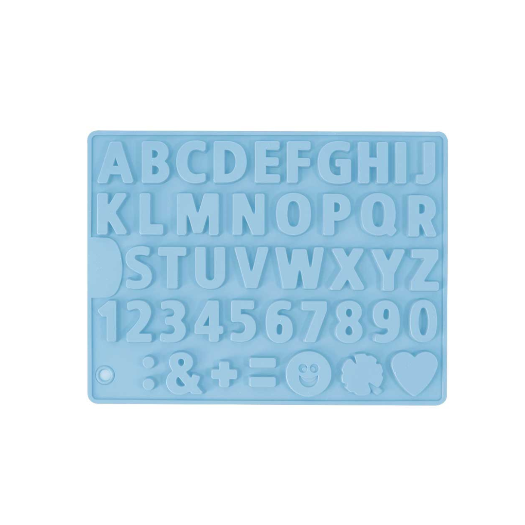 MOLDE FLEXIBLE SILICON LETRAS