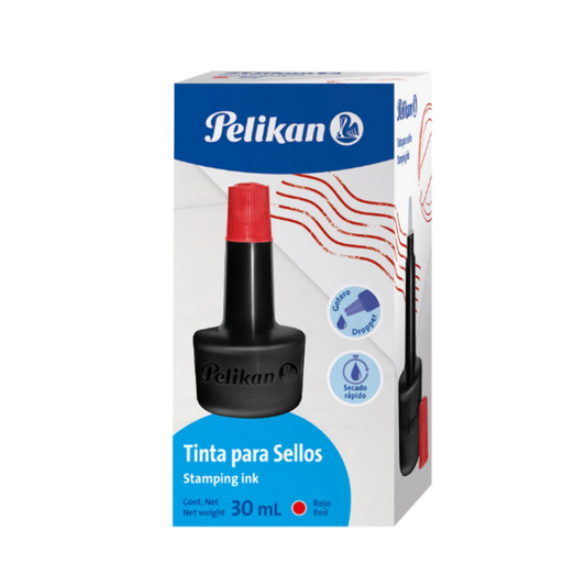 TINTA GOTERO P/ALMOHADILLA 30ML ROJA