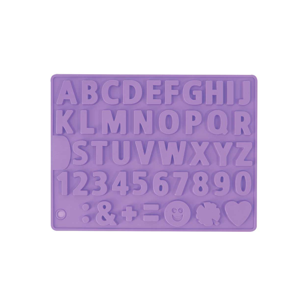 MOLDE FLEXIBLE SILICON LETRAS