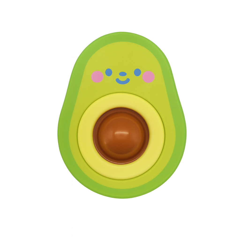 SACAPUNTAS C/BORRADOR EN FORMA DE AGUACATE (PALTA)