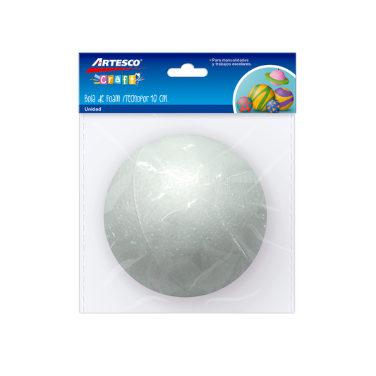 BOLAS DE ESTEREOFOAM 10CM 1PZ BLISTER