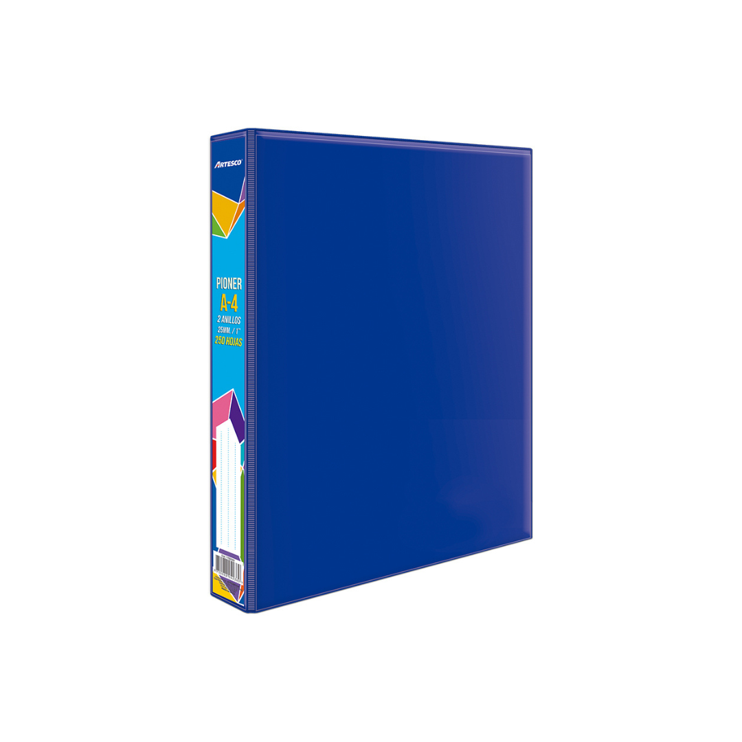 CARPETAS 1" C/PLASTICO FRONTAL AZUL CELESTE