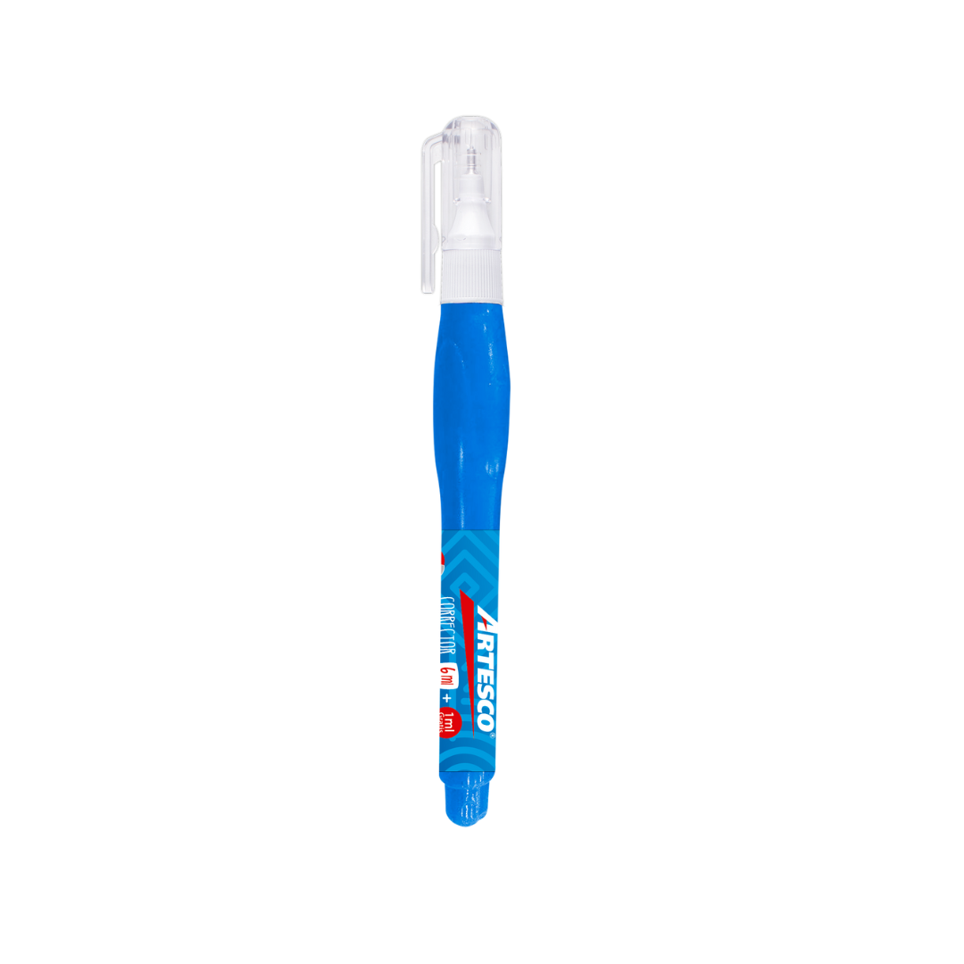 CORRECTOR T/LAPIZ 6ML COLORES PAQ. 12