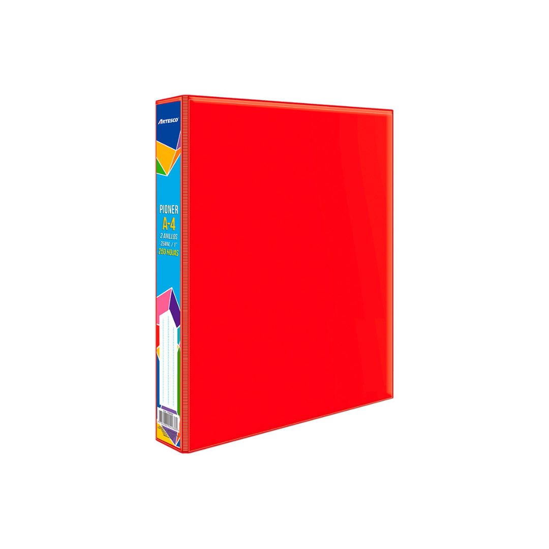 CARPETAS 1" C/PLASTICO FRONTAL NARANJA