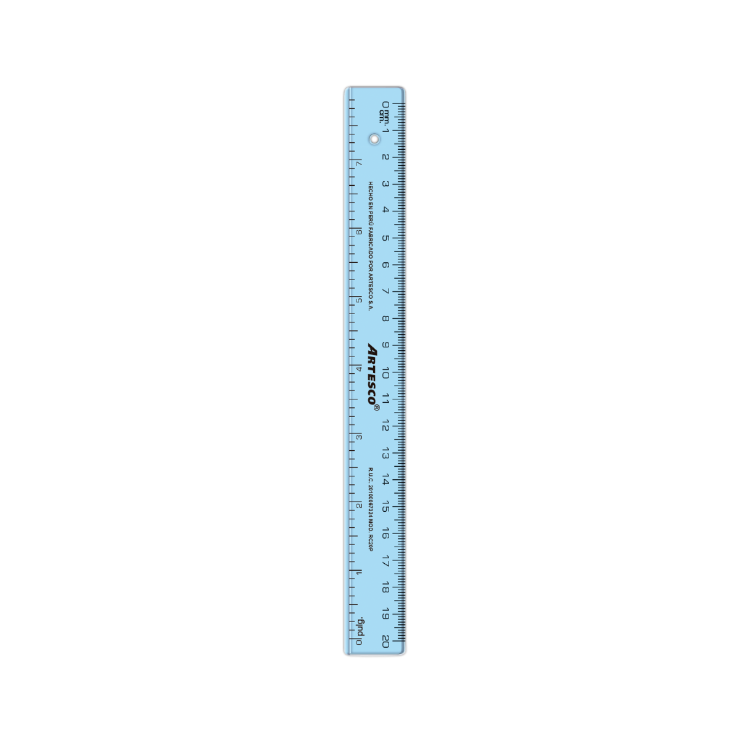 REGLA CRIST 20CM/PLG