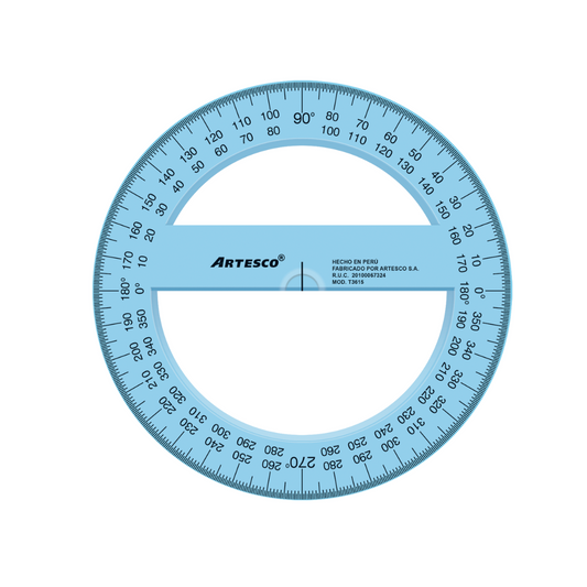 TRANSPORTADOR CIRCULAR 360°/15CM