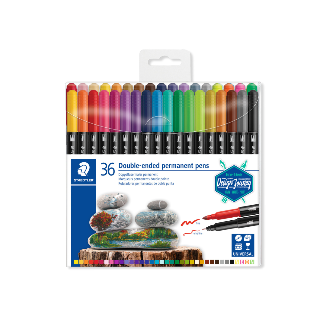 JUEGO MARCADORES PERMANENTE DUO 36/1 BL