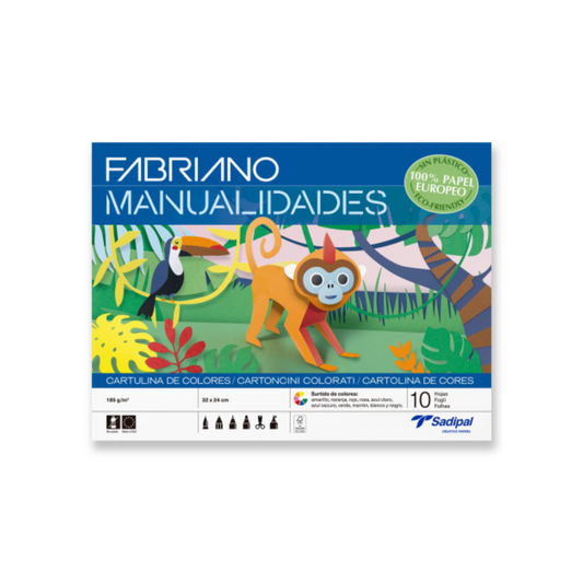 BLOCK DE CARTULINAS P/MANUALIDADES 10H  COLOR