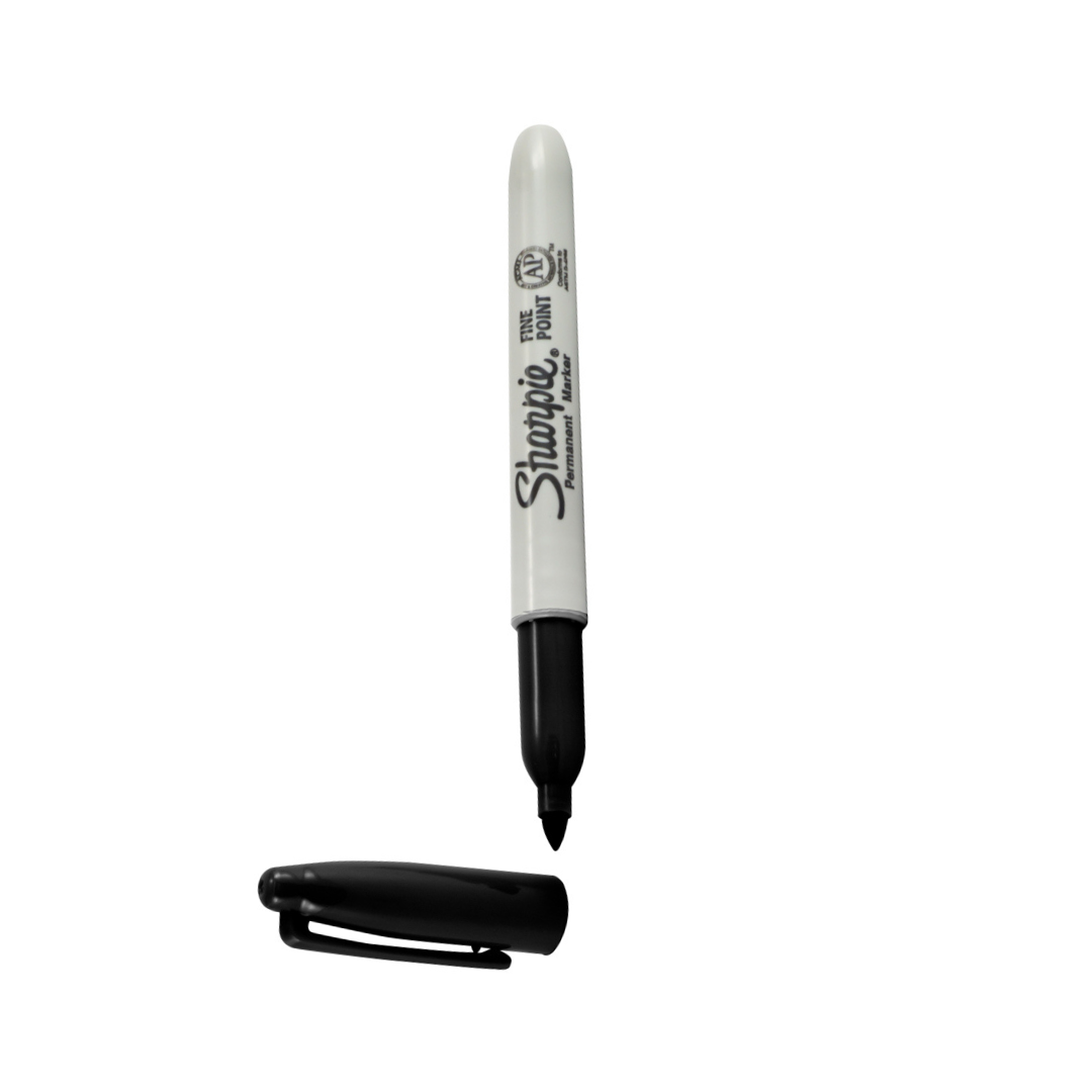 FELPAS PERMANENTE SHARPIE FINA NEGRA PAQ. 12