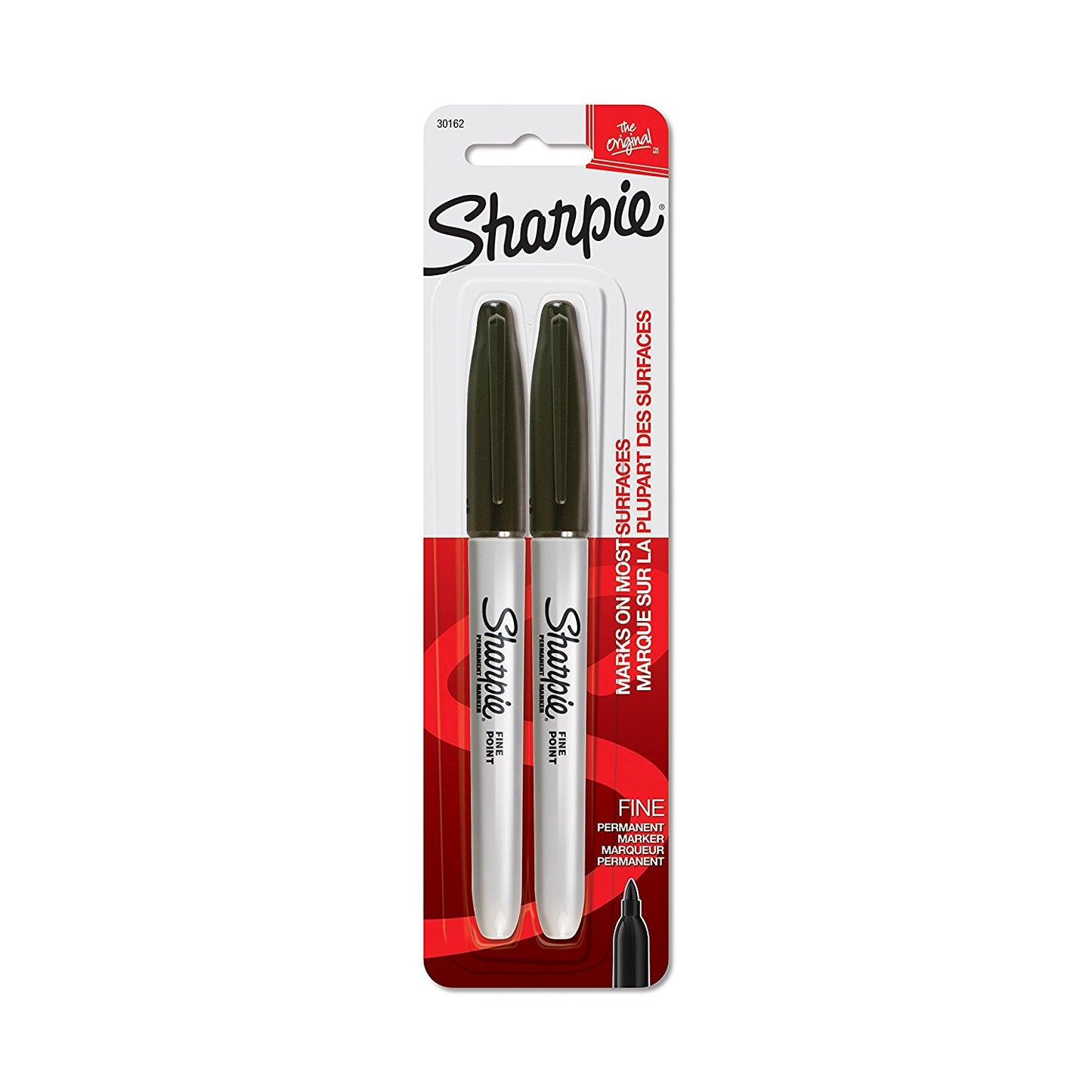 FELPAS PERMANENTE SHARPIE BL. NEGRA 2/1 (Blister) PAQ. 6