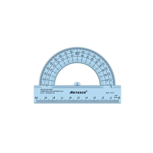 TRANSPORTADOR SEMICIRCULAR 180° 10CM
