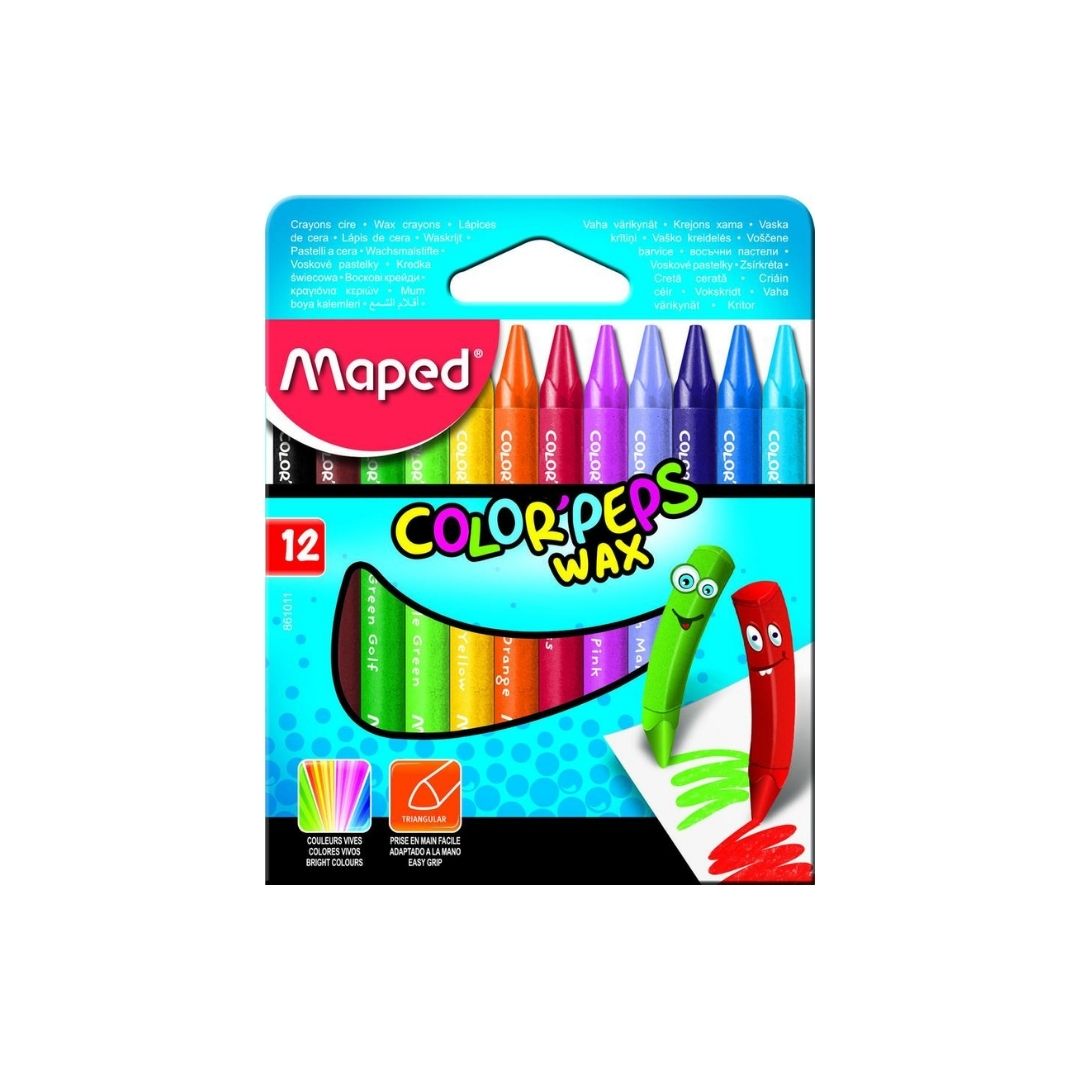 JUEGO CREYONES DE CERA PEPS 12/1