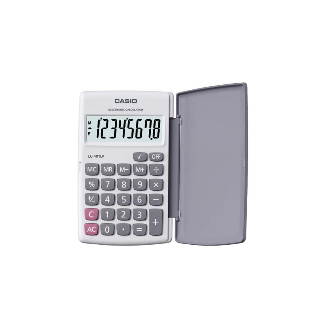 CALCULADORA DE BOLSILLO 8 DIGITOS BLANCA PAQ. 10