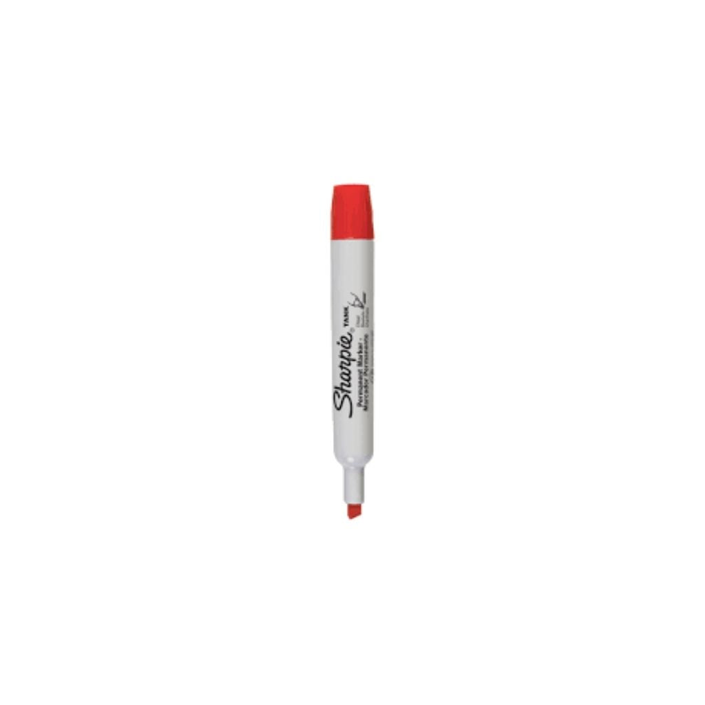 MARCADOR PERMANENTE SHARPIE TANK ROJO PAQ. 12
