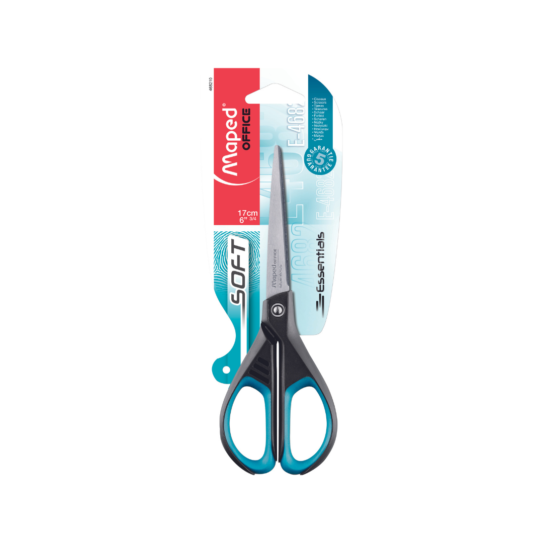 TIJERAS 6-3/4 ESSENTIAL SOFT (UNIDAD) BL PAQ. 24