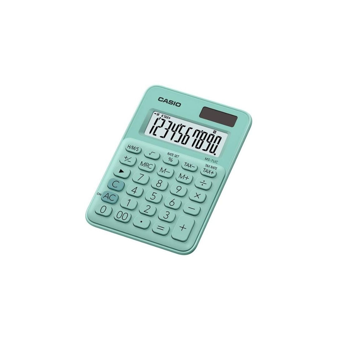 CALCULADORA DE MESA ( BP ) VERDE PAQ. 10