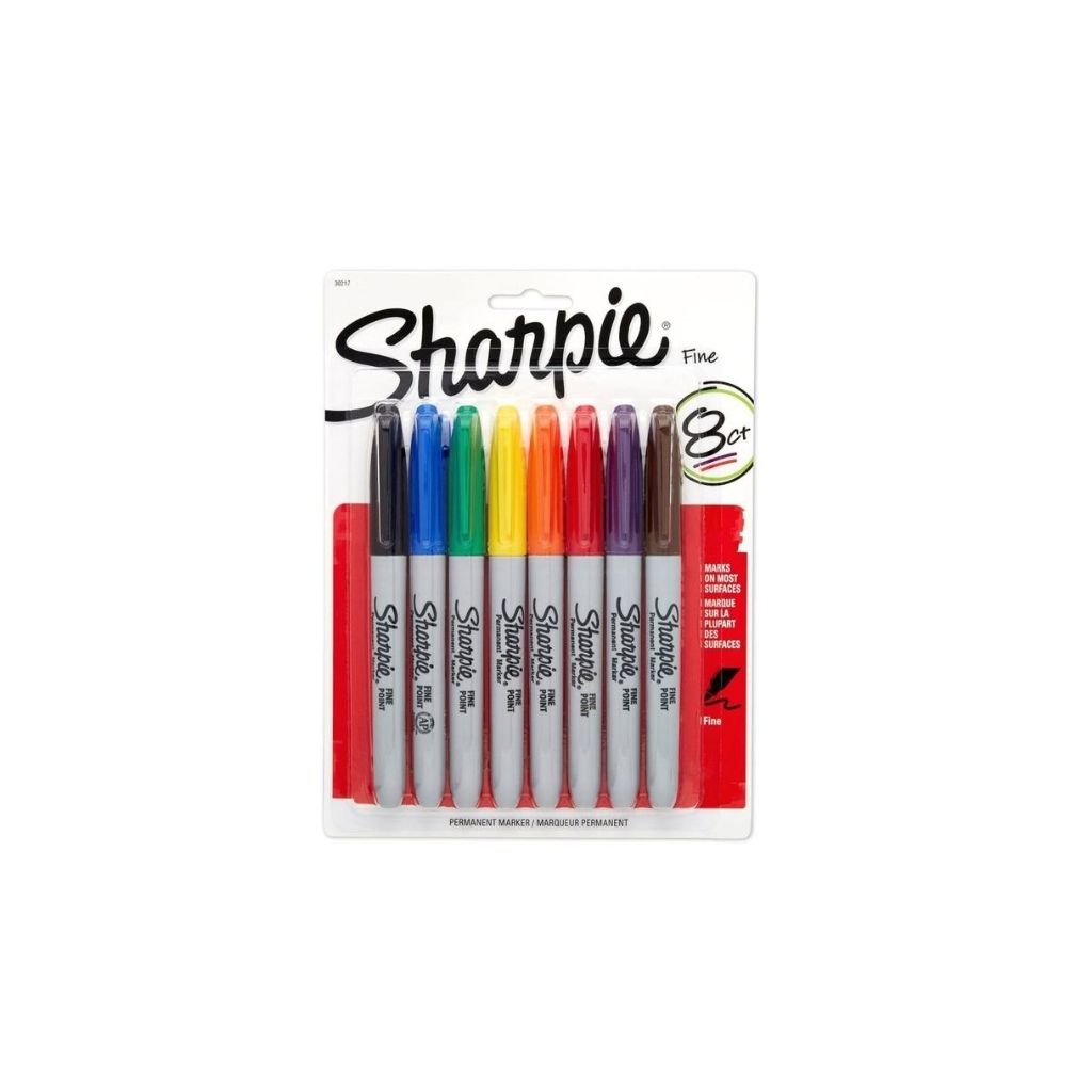 JUEGO FELPAS SHARPIE FINE BASIC COLOR 8/1 BLISTER PAQ. 6