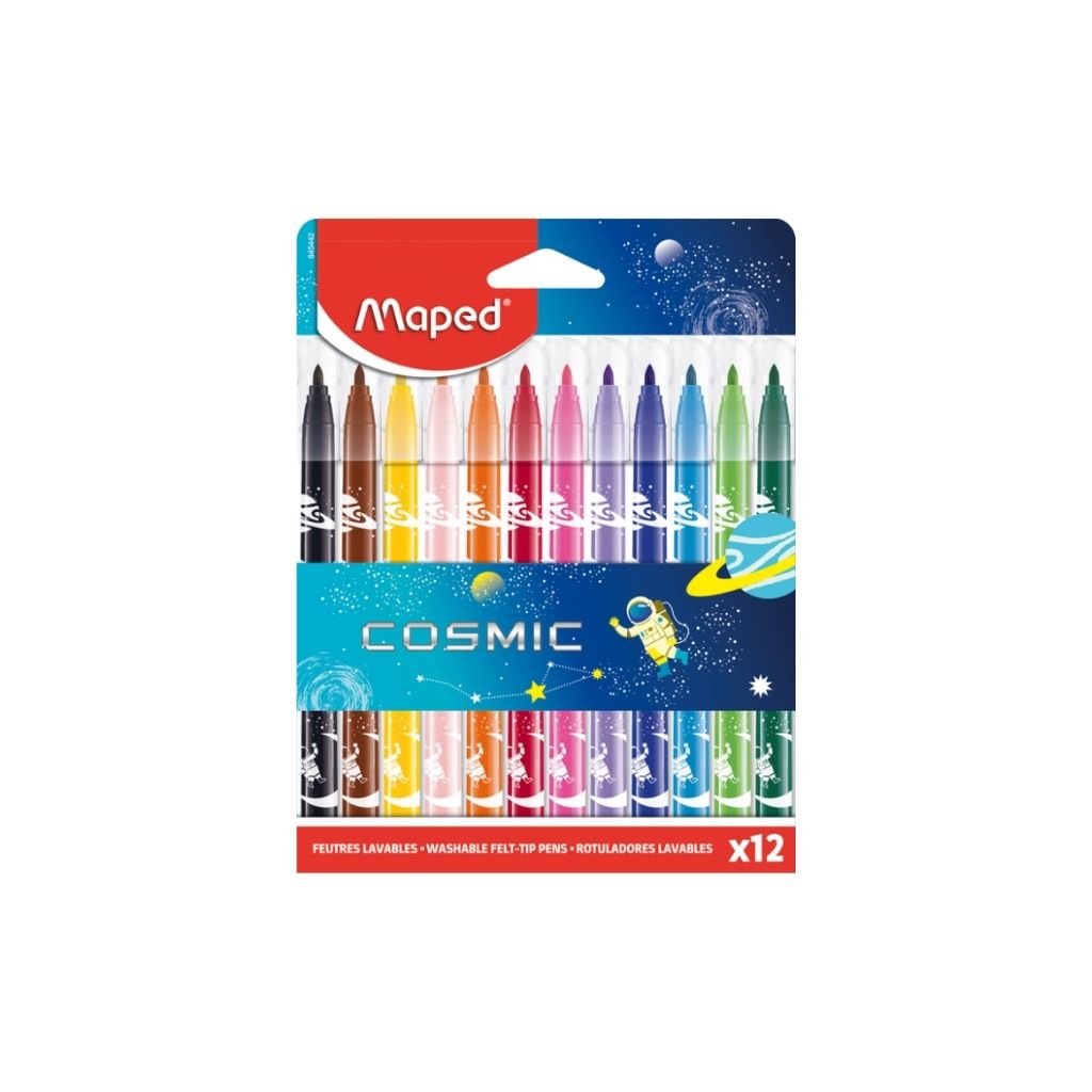 JUEGO DE MARCADORES JUNGLE COSMIC 12/1 EST. CARTON