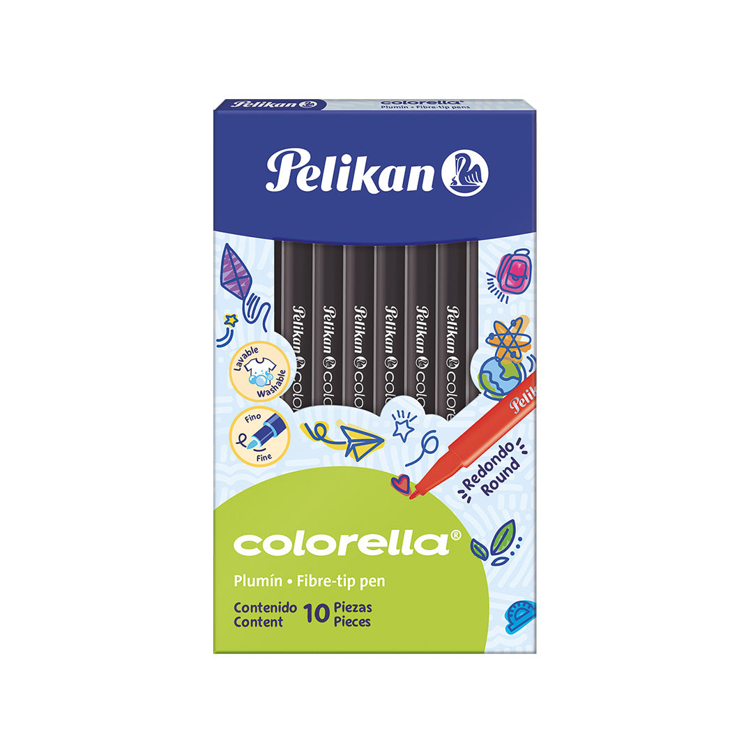 MARCADORES COLORELLA NEGRO PAQ. 10