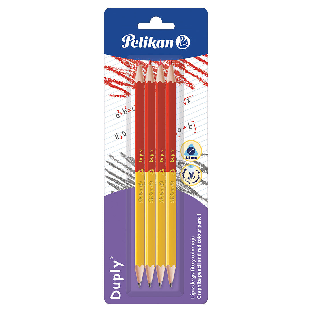 LAPICES BICOLOR 4/1 BLISTER (DUPLY) PAQ. 10