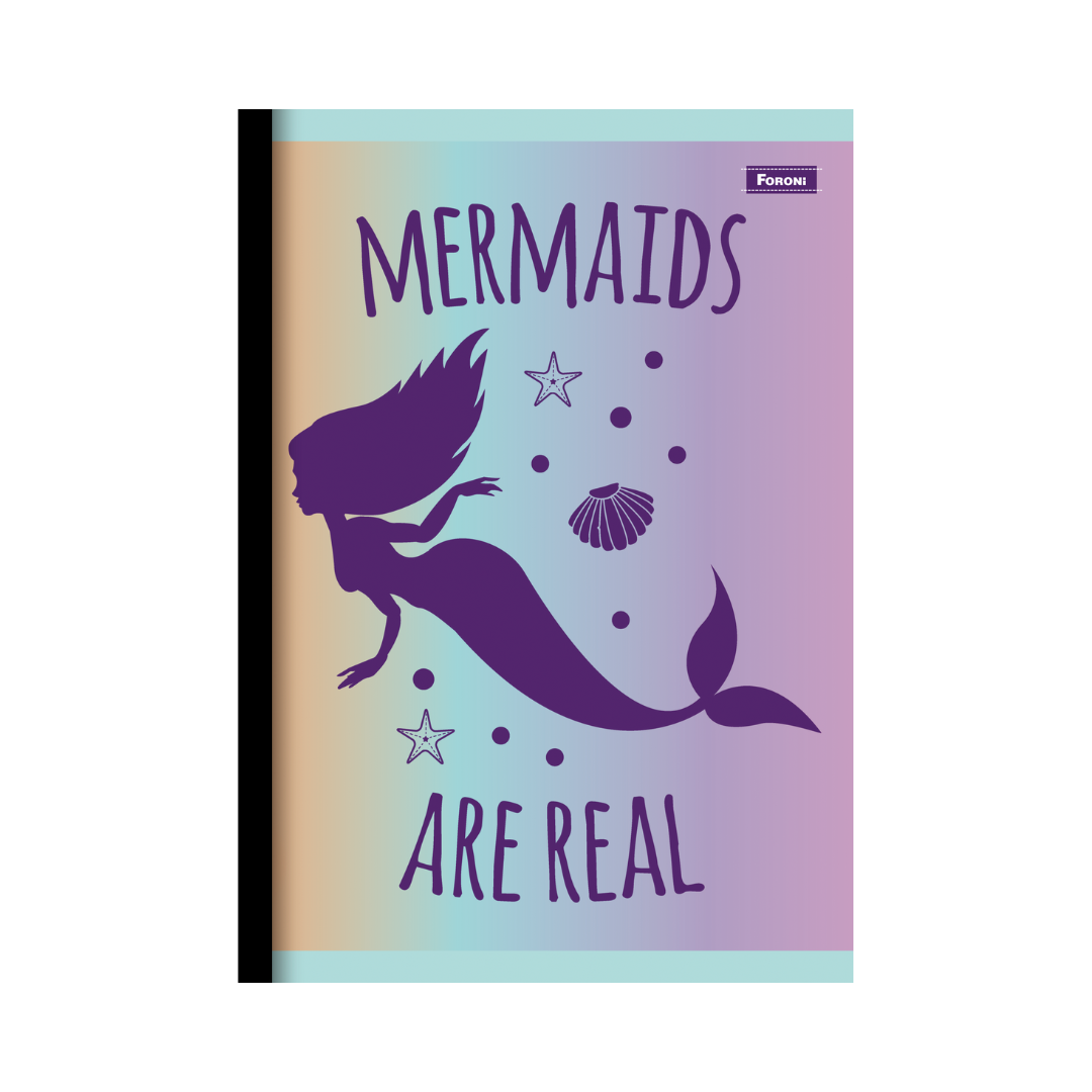 CUADERNO COSIDO 200 PAG. MERMAIDS SEREIA