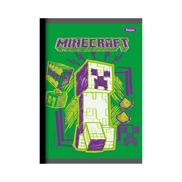 CUADERNO COSIDO 200 PAG. MINECRAFT