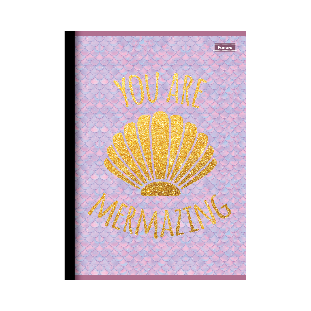 CUADERNO COSIDO 200 PAG. MERMAIDS SEREIA