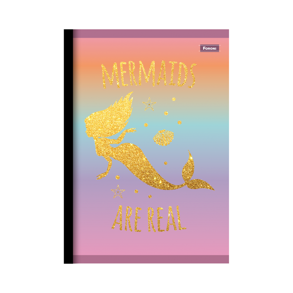 CUADERNO COSIDO 200 PAG. MERMAIDS SEREIA