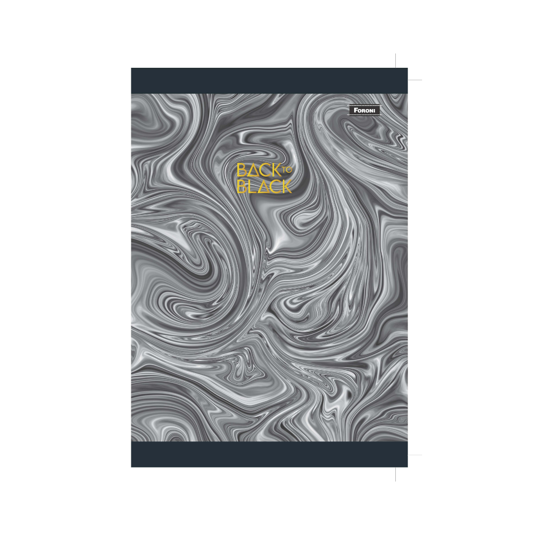 CUADERNO COSIDO 200 PAG. APS BACK TO BLACK
