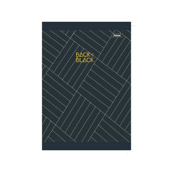 CUADERNO COSIDO 200H APS BACK TO BLACK