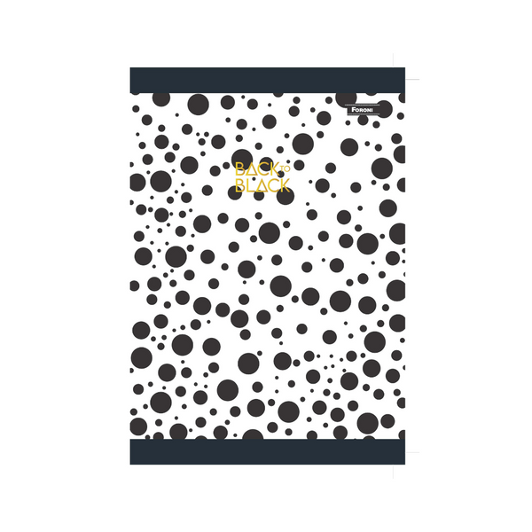 CUADERNO COSIDO 200H APS BACK TO BLACK