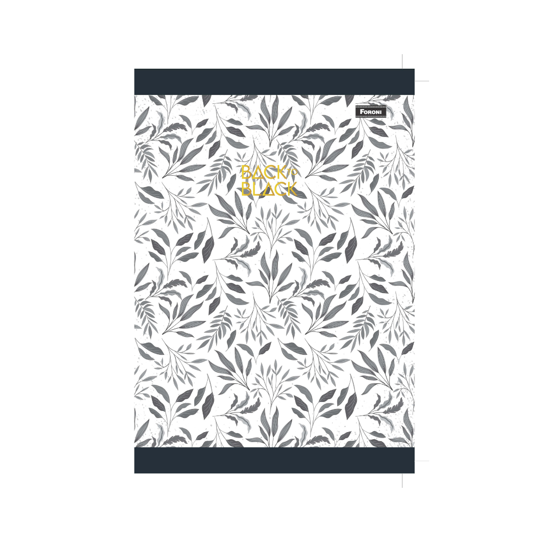 CUADERNO COSIDO 200 PAG. APS BACK TO BLACK