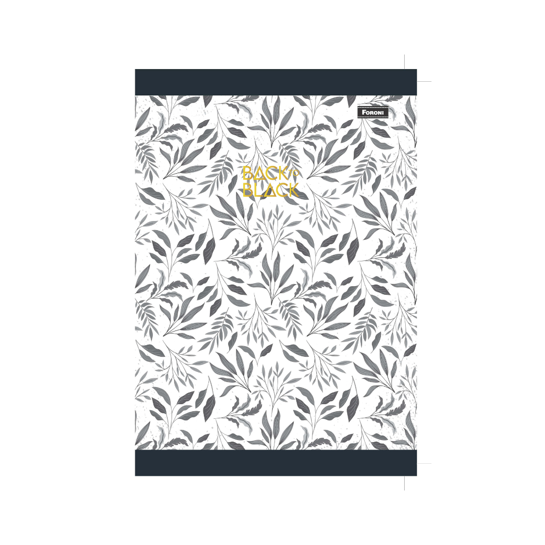 CUADERNO COSIDO 200H APS BACK TO BLACK