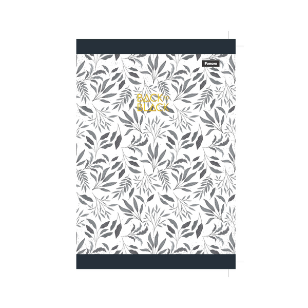 CUADERNO COSIDO 200H APS BACK TO BLACK