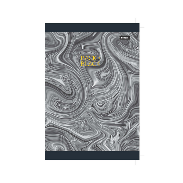 CUADERNO COSIDO 200H APS BACK TO BLACK