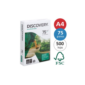 PAPEL BOND 20 A4 DISCOVERY ECO 500/1  75grs