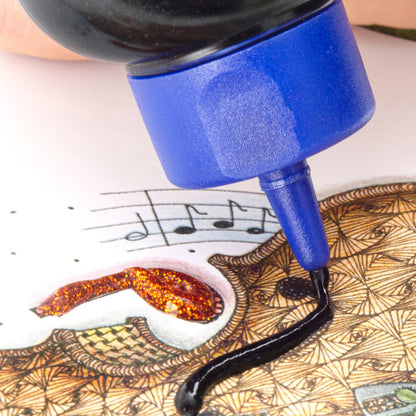 EGA C/ESCARCHA DIAMANTINA 60ML NEGRA