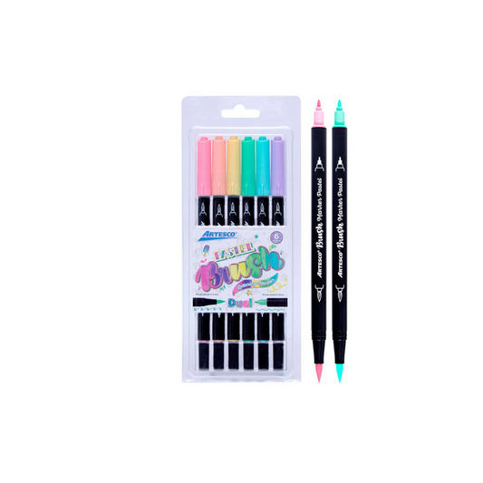 JUEGO DE MARCADOR DUAL BRUSH PASTEL 6/1 BLISTER