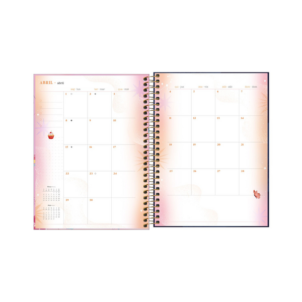 AGENDA DIARIA EN ESPIRAL 2024 PLANNER CAPRICHO M7