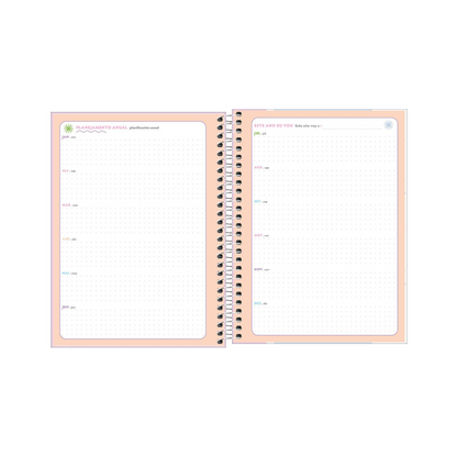 AGENDA DIARIA EN ESPIRAL 2024 PLANNER HAPPY M7
