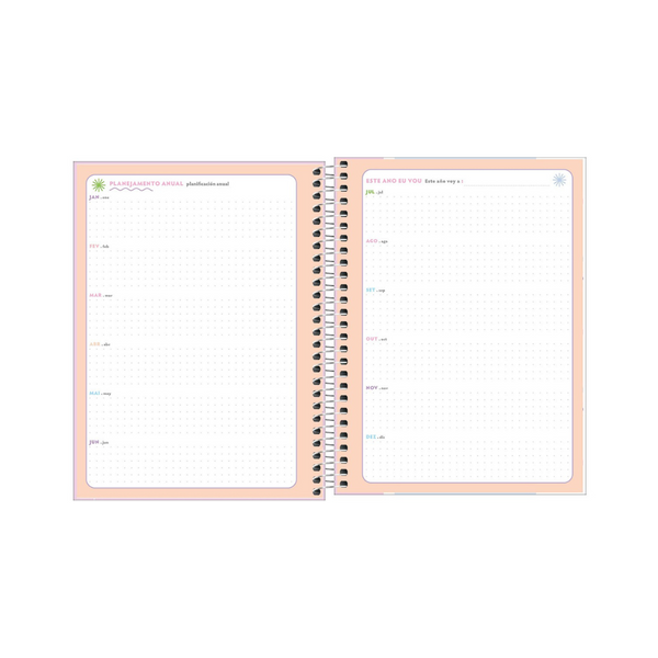 AGENDA DIARIA EN ESPIRAL 2024 PLANNER HAPPY M7