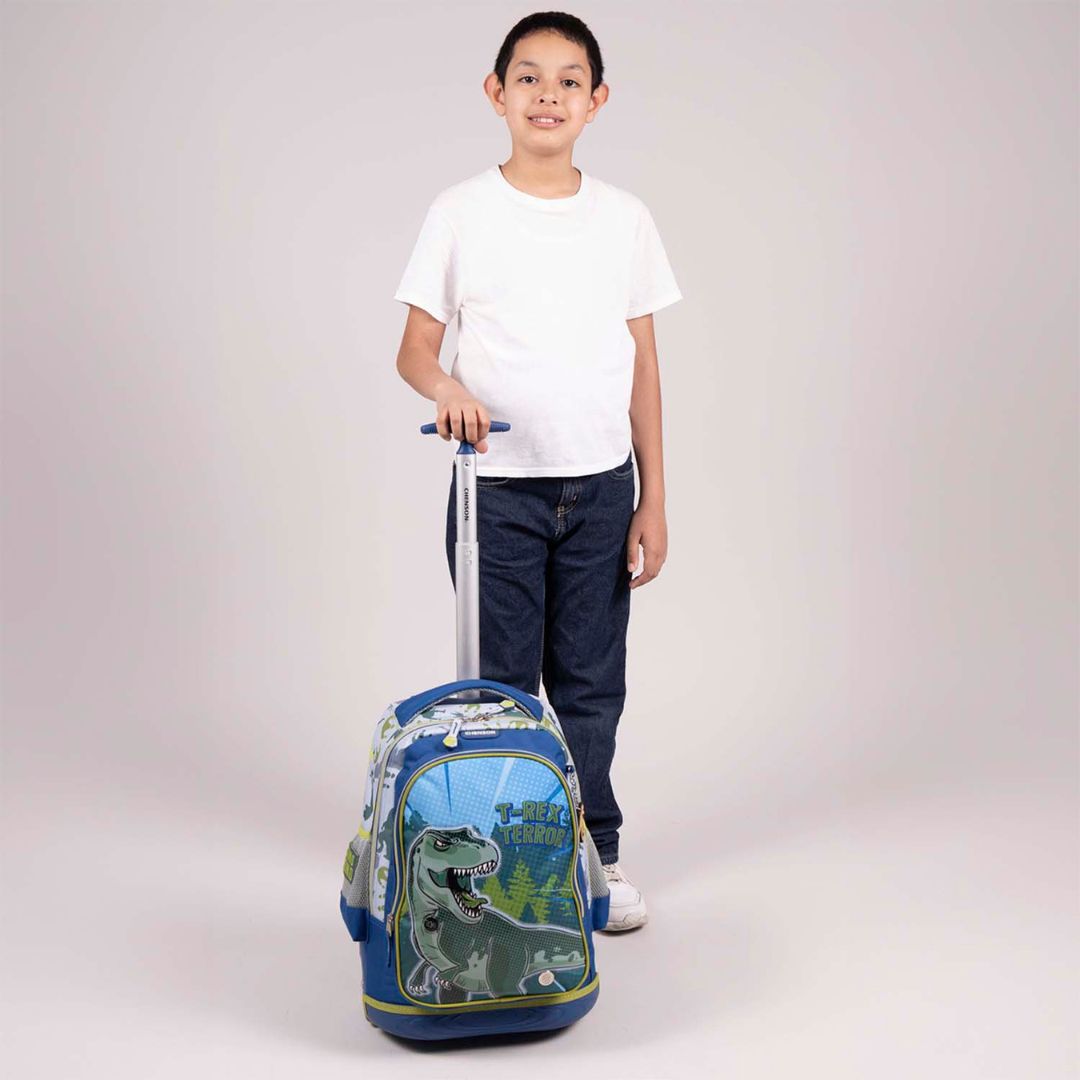 MOCHILA CON RUEDAS GRANDE AZUL CHENSON ORIGINAL TRERROR XXIV