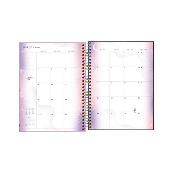 AGENDA DIARIA EN ESPIRAL 2024 PLANNER CAPRICHO M7