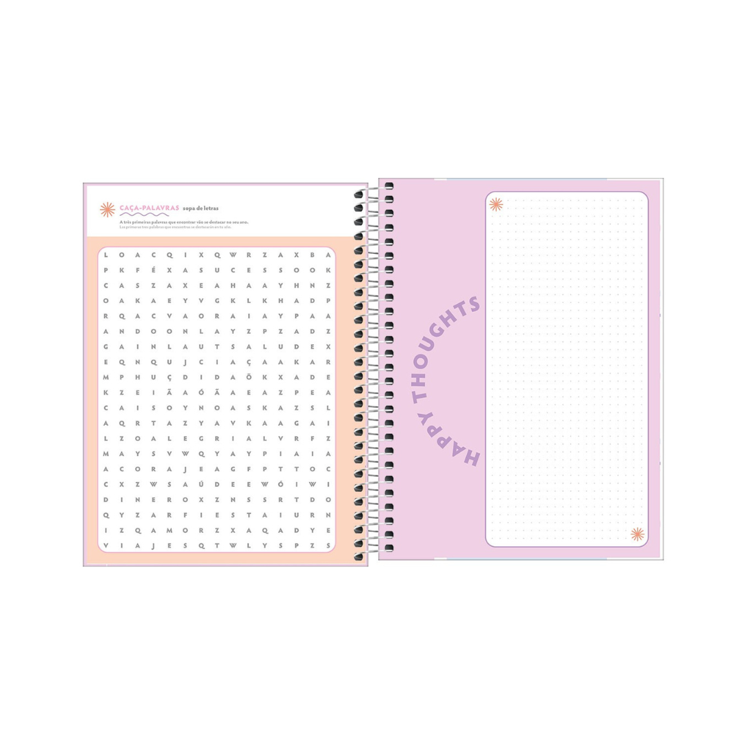 AGENDA DIARIA EN ESPIRAL 2024 PLANNER HAPPY M7