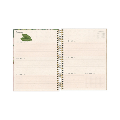 AGENDA DIARIA EN ESPIRAL 2024 PLANNER NATURALI M7